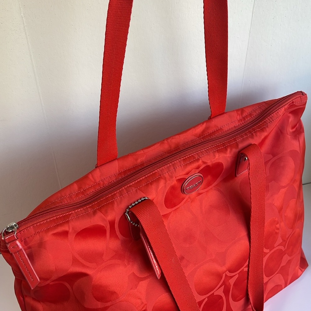 COACH Packable Weekender Tote With Removable Pouch - Picture 8 of 17